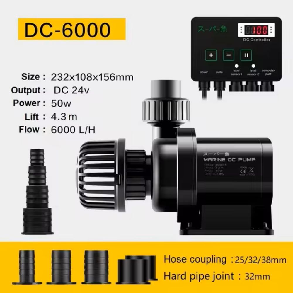 Marine Aquarium Dc Pump - DC Ultra-leise Aquarium-Brunnenpumpe mit Controller für