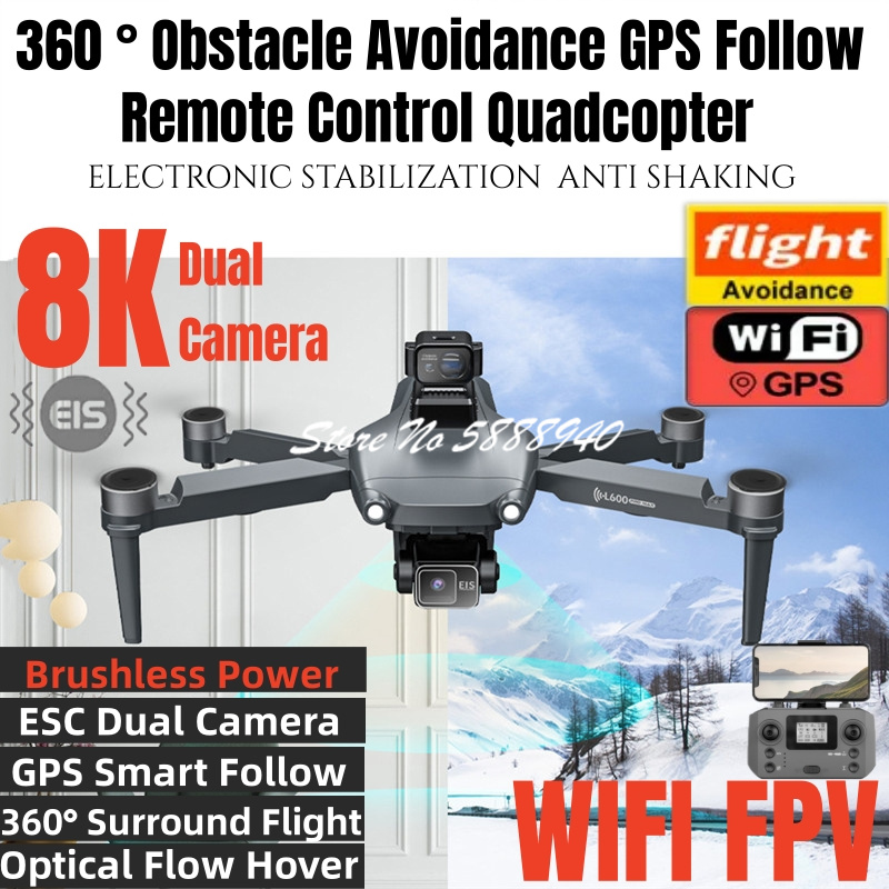 Overflow Box Dual - 360 ° Hindernisvermeidende GPS Smart Follow